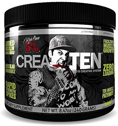 5% Nutrition Crea-TEN, Lemon Lime - 249g