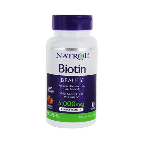 Natrol Biotin Fast Dissolve, 5000mcg - 90 tabs