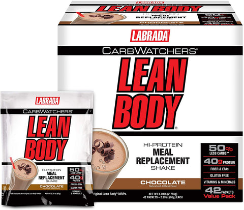 Labrada Carb Watchers Lean Body MRP, Chocolate - 42 packets