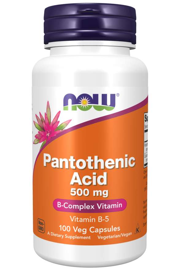 NOW Foods Pantothenic Acid, 500mg - 100 caps