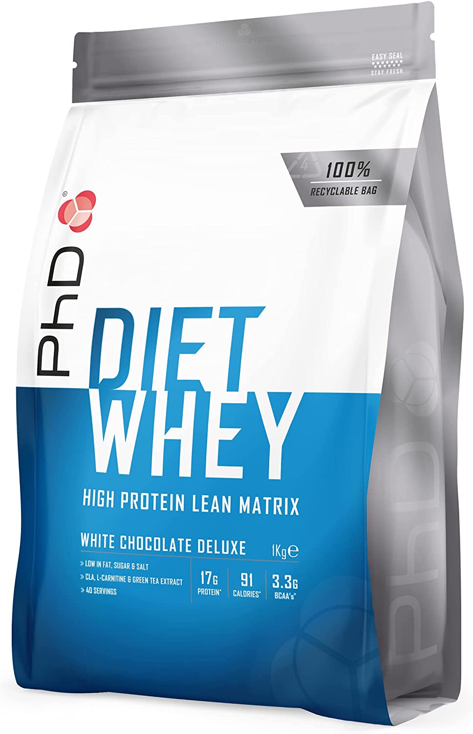 PhD Diet Whey, White Chocolate - 1000g