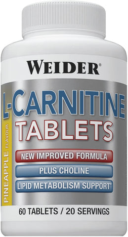 Weider L-Carnitine Tablets, Pineapple - 60 tabs