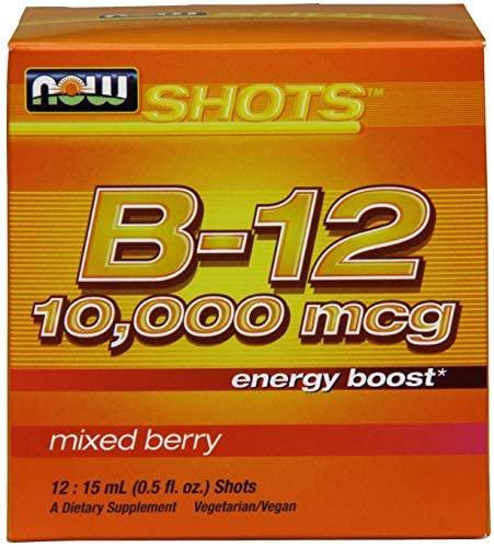 NOW Foods Vitamin B-12 Shots, 10.000mcg - 12 x 15 ml.