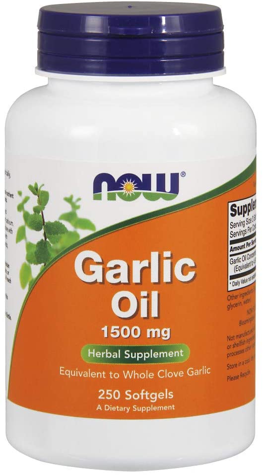 NOW Foods Garlic Oil, 1500mg - 250 softgels