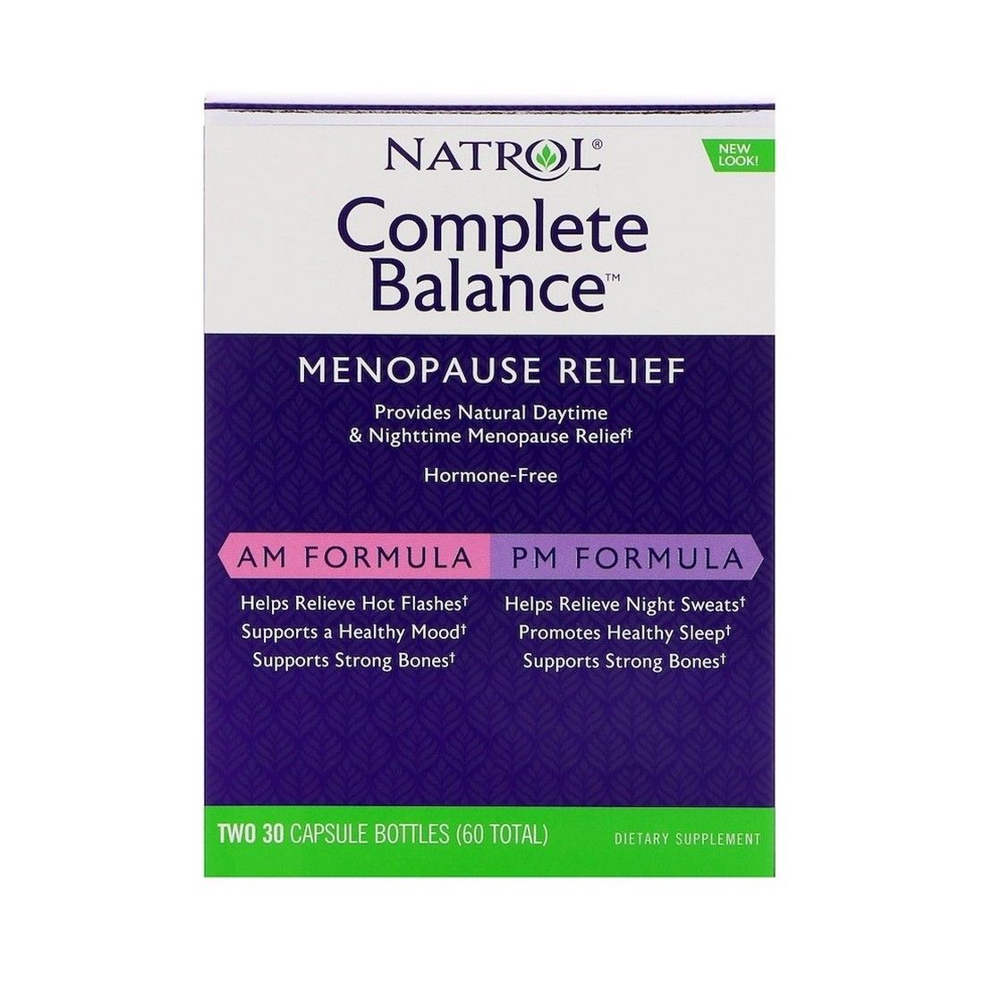 Natrol Complete Balance for Menopause, AM/PM - 30 + 30 caps