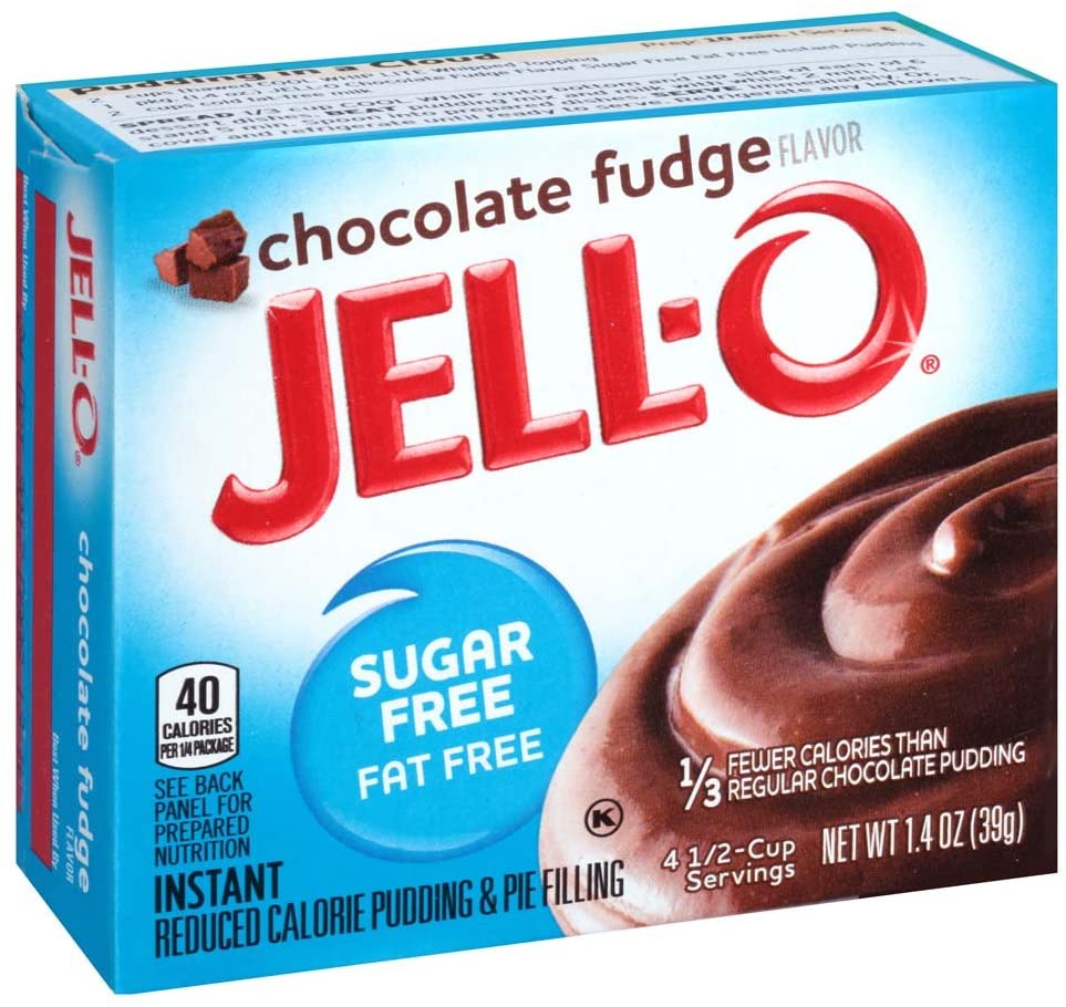 Jell-O Instant Pudding & Pie Filling Sugar Free, Chocolate Fudge - 39g (Pack of 6)