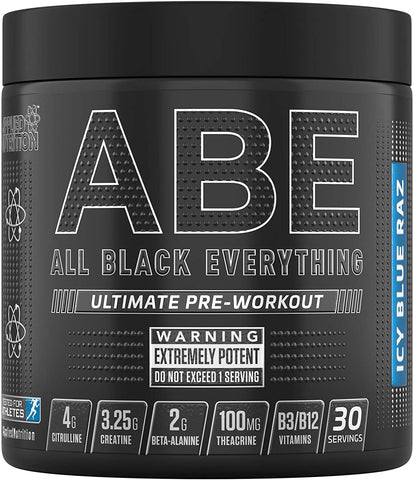 Applied Nutrition ABE - All Black Everything, Icy Blue Raz (Raspberry) - 315g