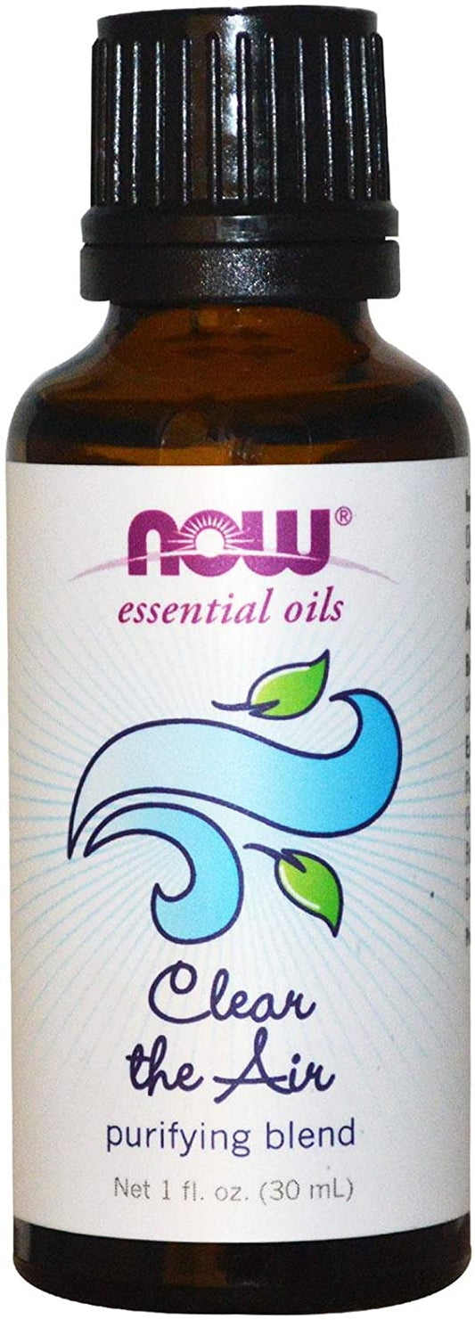 NOW Foods Essential Oil, Clear the Air Oil Blend - 30 ml.