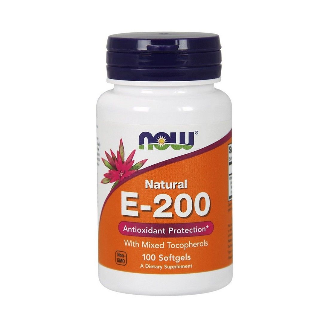 NOW Foods Vitamin E-200 - Natural (Mixed Tocopherols) - 100 softgels