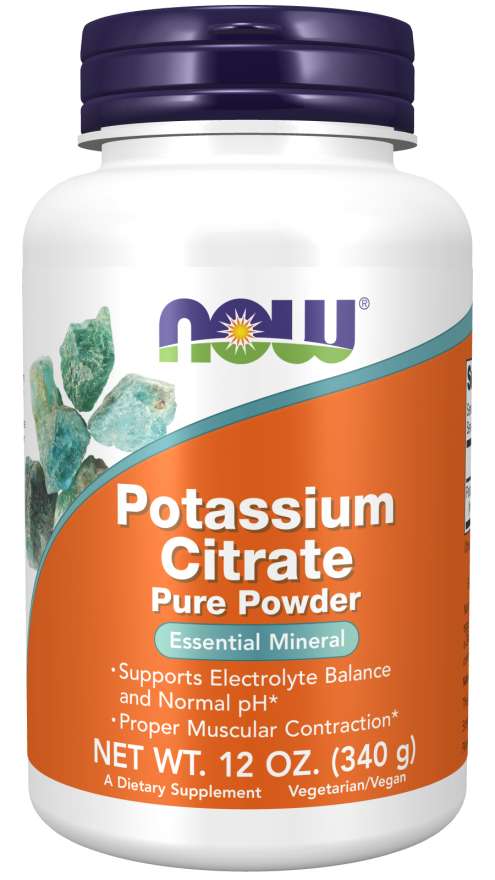 NOW Foods Potassium Citrate, Pure Powder - 340g