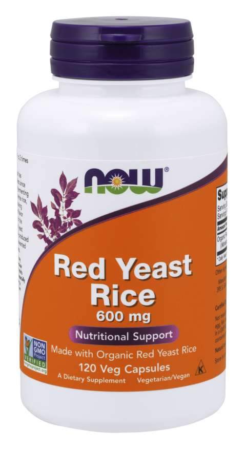 NOW Foods Red Yeast Rice, 600mg - 120 vcaps