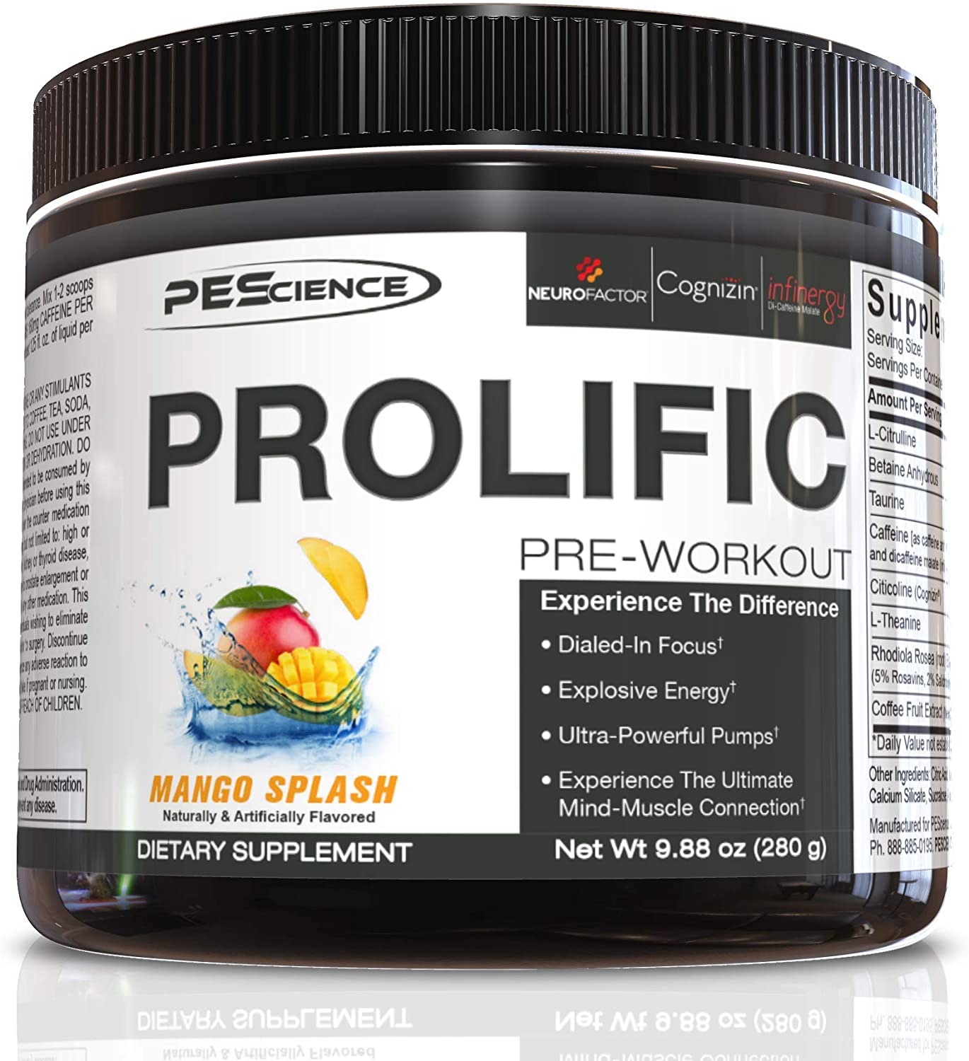 PEScience Prolific, Mango Splash - 280g