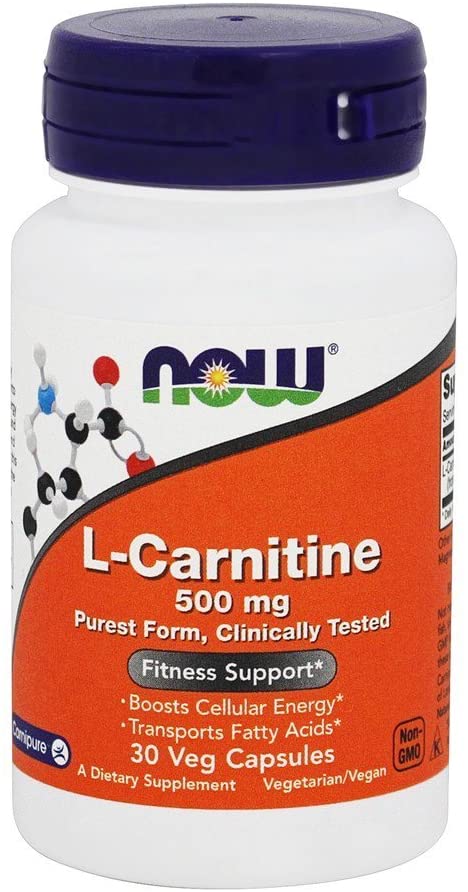 NOW Foods L-Carnitine, 500mg - 30 vcaps