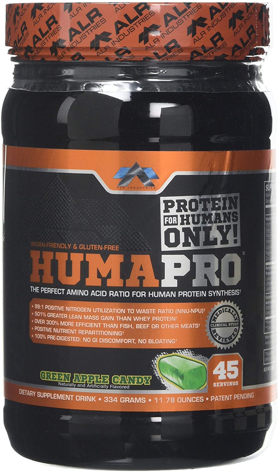 ALRI HumaPro, Green Apple Candy - 334g