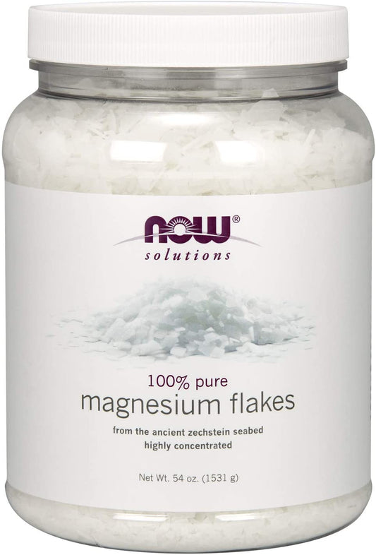 NOW Foods Magnesium Flakes - 100% Pure - 1531g