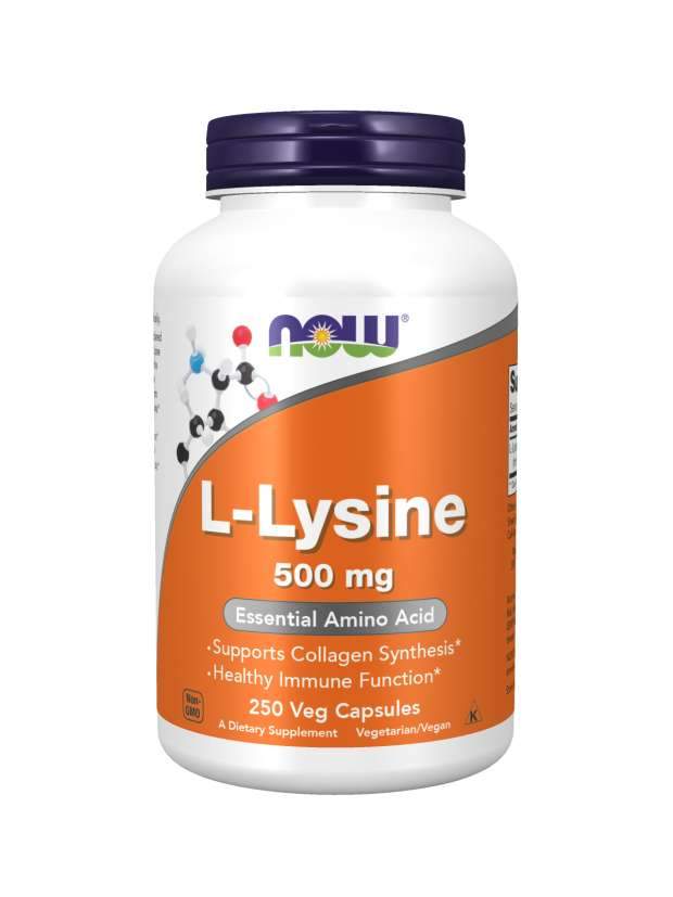 NOW FoodsL-Lysine, 500mg - 250 vcaps