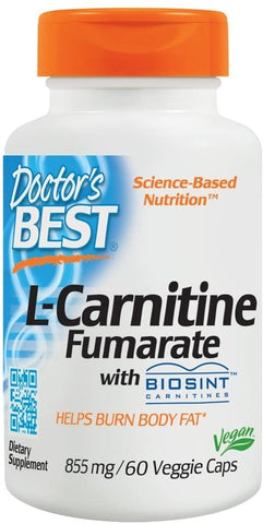Doctor's Best L-Carnitine Fumarate, 855mg - 60 vcaps
