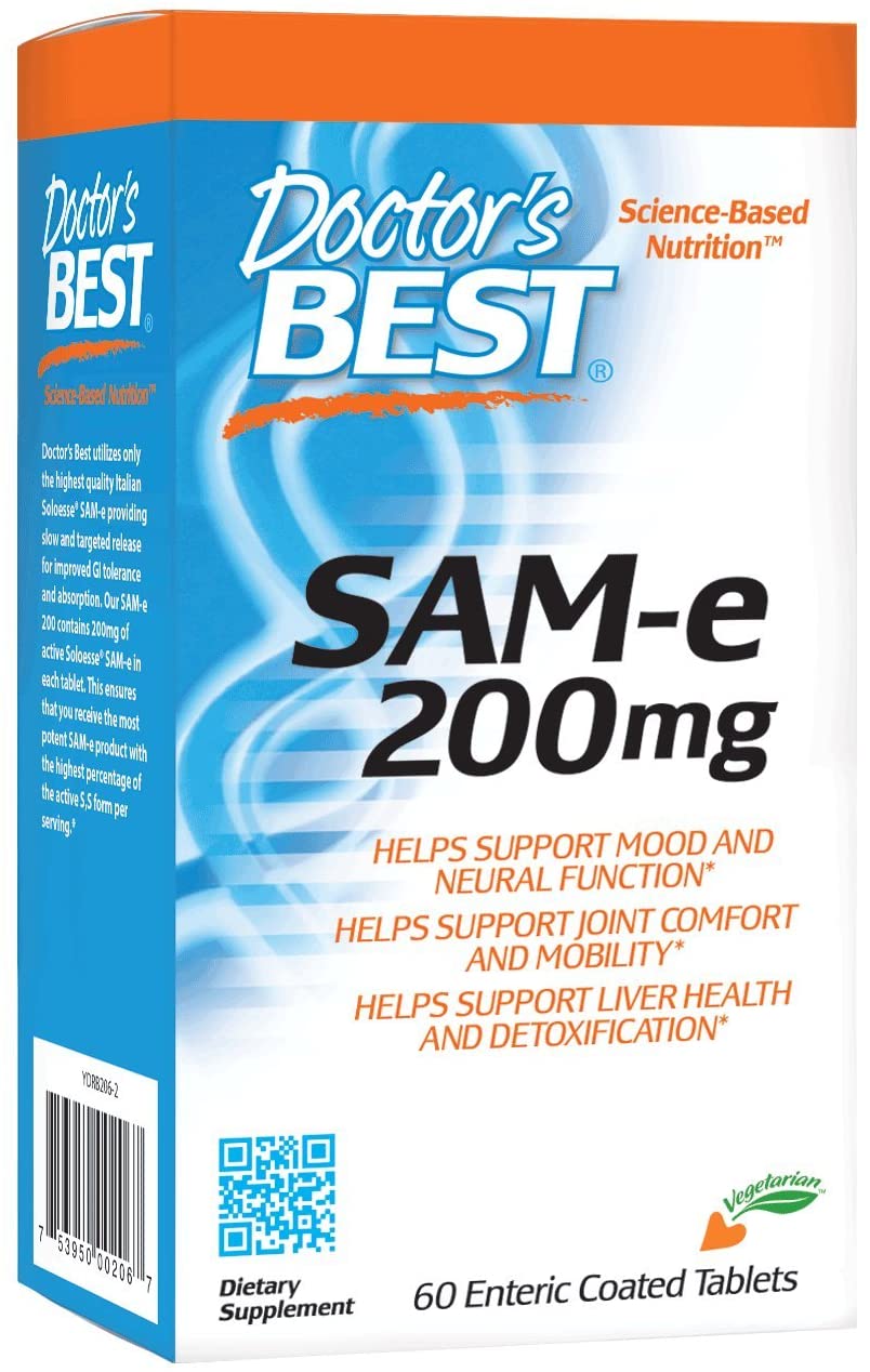 Doctor's Best SAM-e, 200mg - 60 tablets
