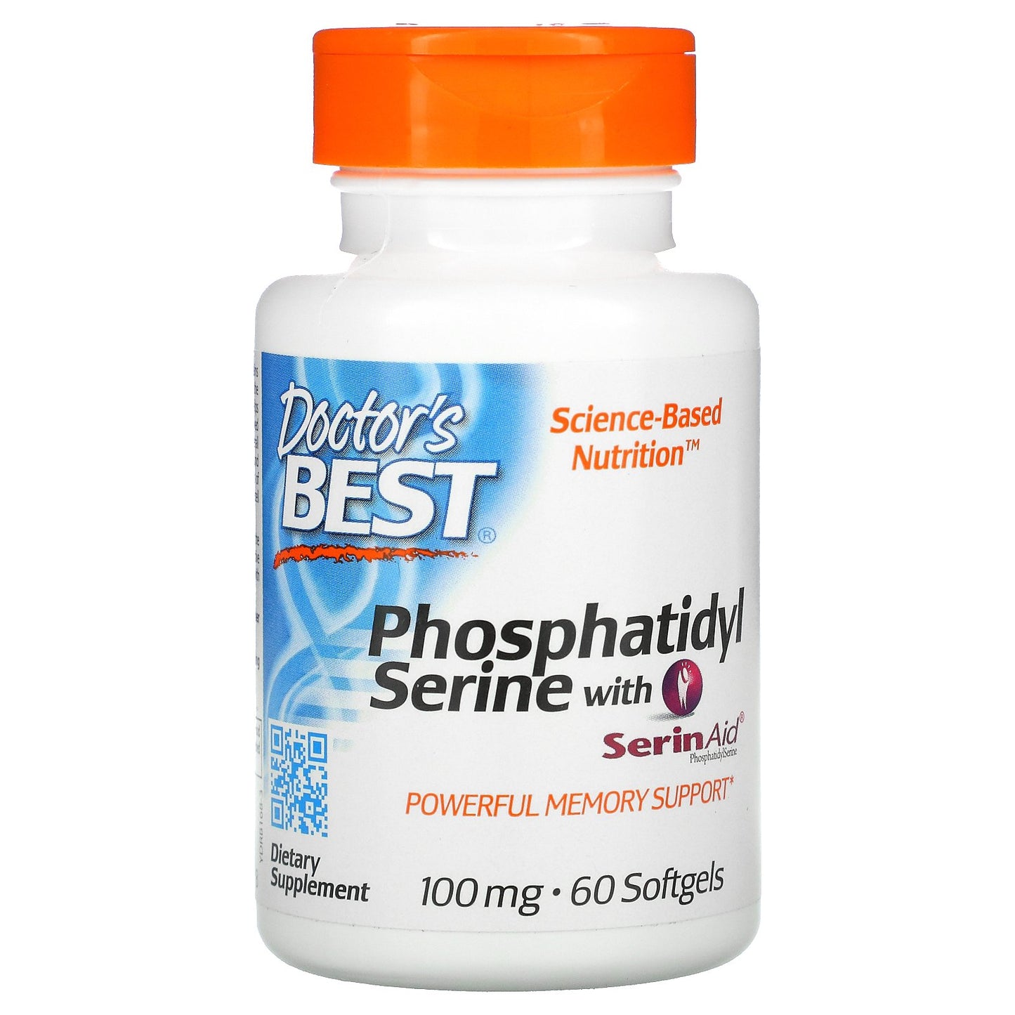 Doctor's Best Phosphatidylserine Serine with SerinAid, 100mg - 60 softgels