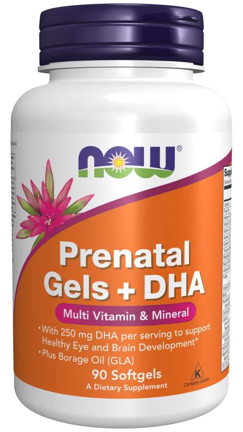 NOW Foods Prenatal Gels + DHA - 90 softgels
