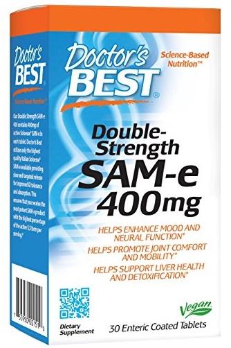 Doctor's Best SAM-e, 400mg Double-Strength - 30 tablets