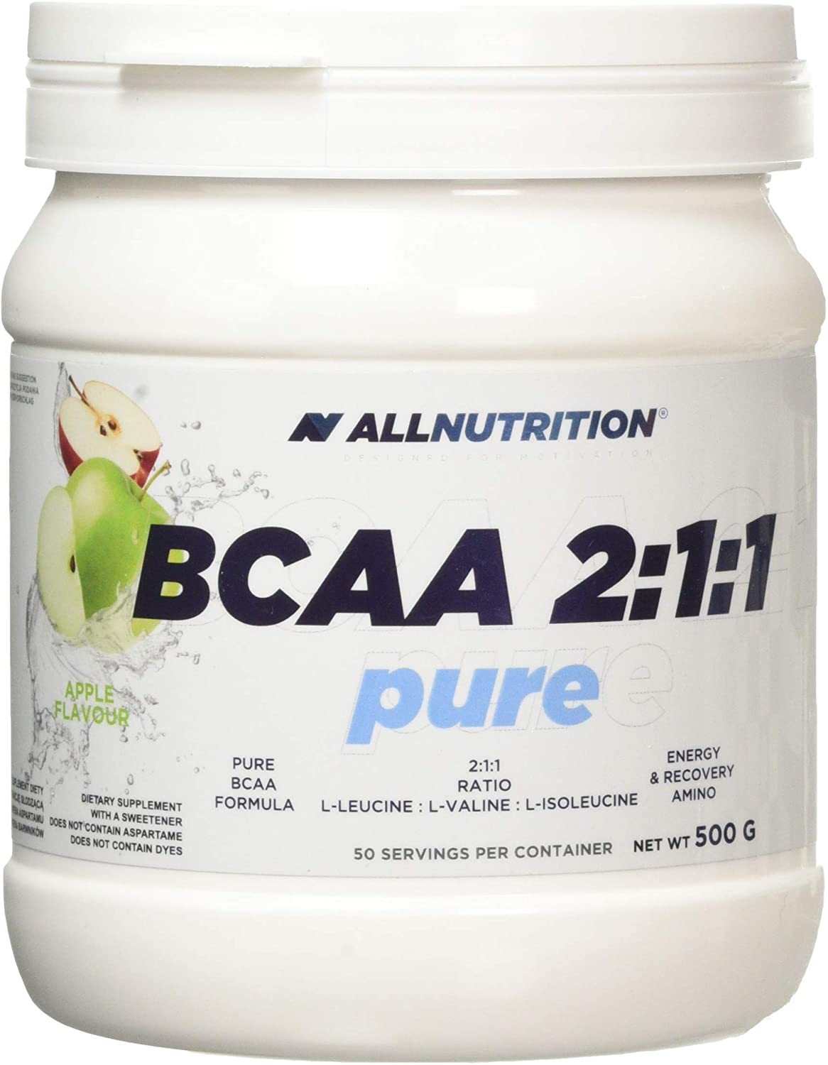 Allnutrition BCAA 2:1:1 Pure, Apple - 500g