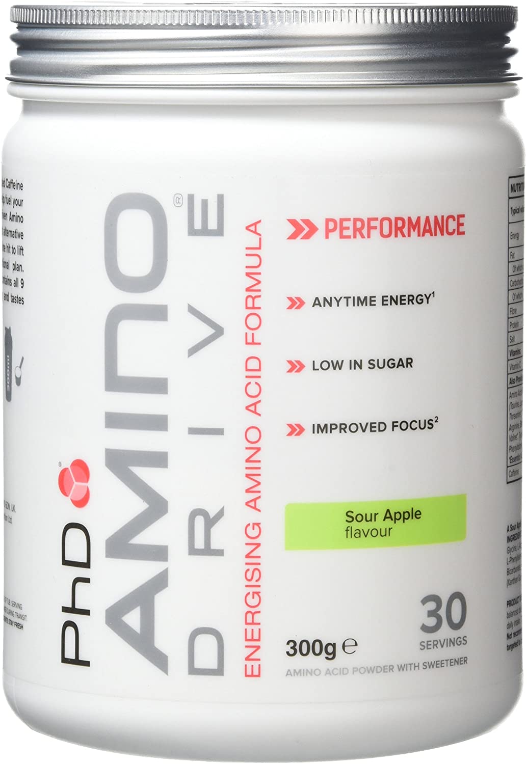 PhD Amino Drive, Sour Apple - 300g