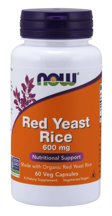 NOW Foods Red Yeast Rice, 600mg - 60 vcaps