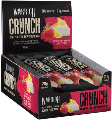 Warrior Crunch Bar, Raspberry Lemon Cheesecake - 12 bars