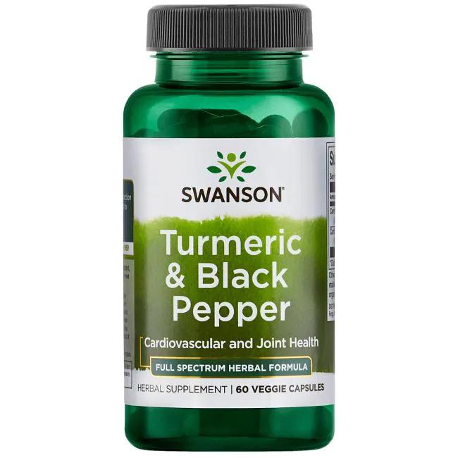 Swanson Turmeric & Black Pepper - 60 vcaps