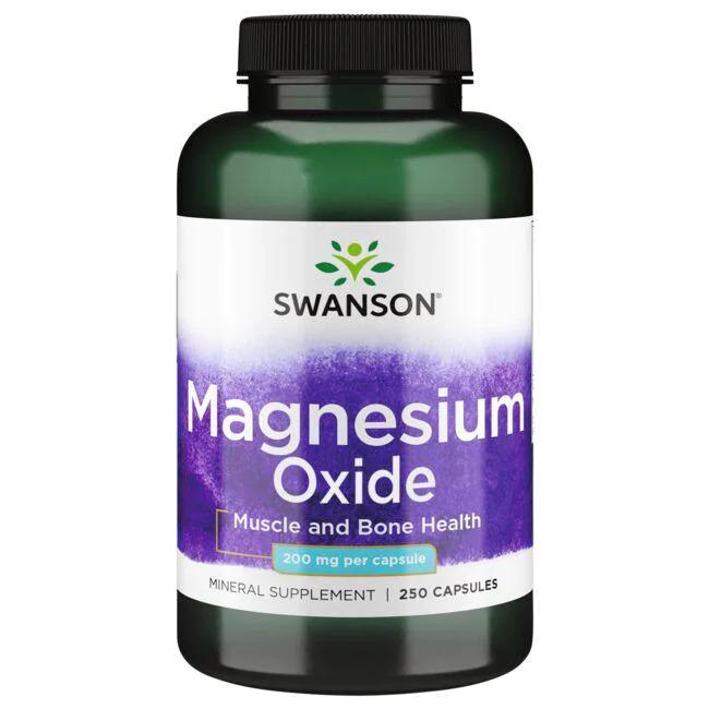 Swanson Magnesium, 200mg - 250 caps