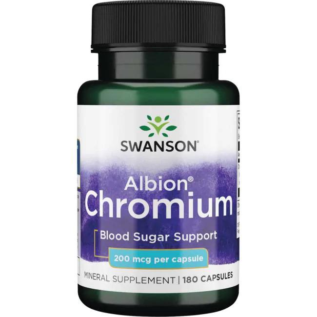 Swanson Albion Chelated Chromium, 200mcg - 180 caps