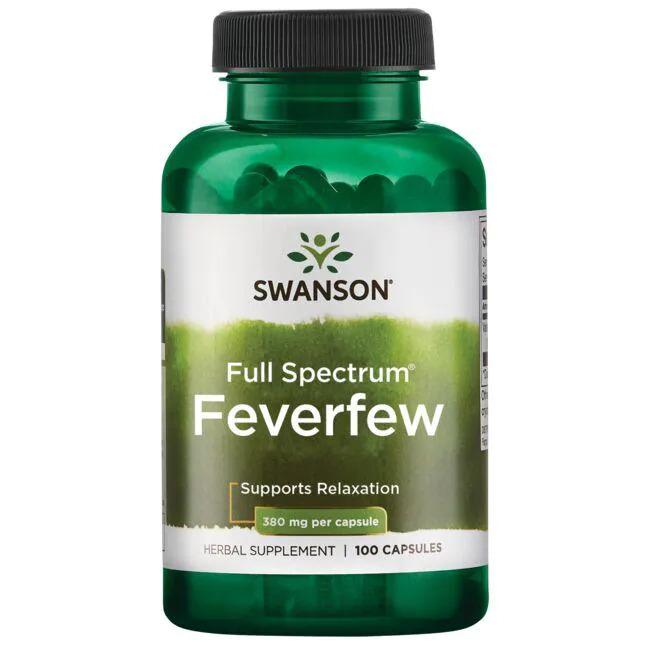 Swanson Feverfew, 380mg - 100 caps