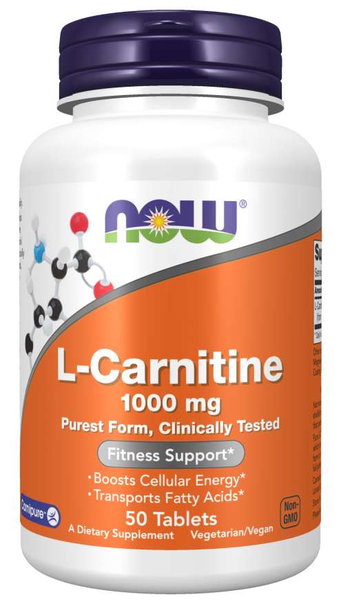 NOW Foods L-Carnitine, 1000mg - 50 tabs