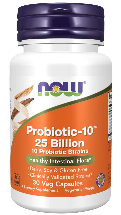 NOW Foods Probiotic-10, 25 Billion - 30 vcaps