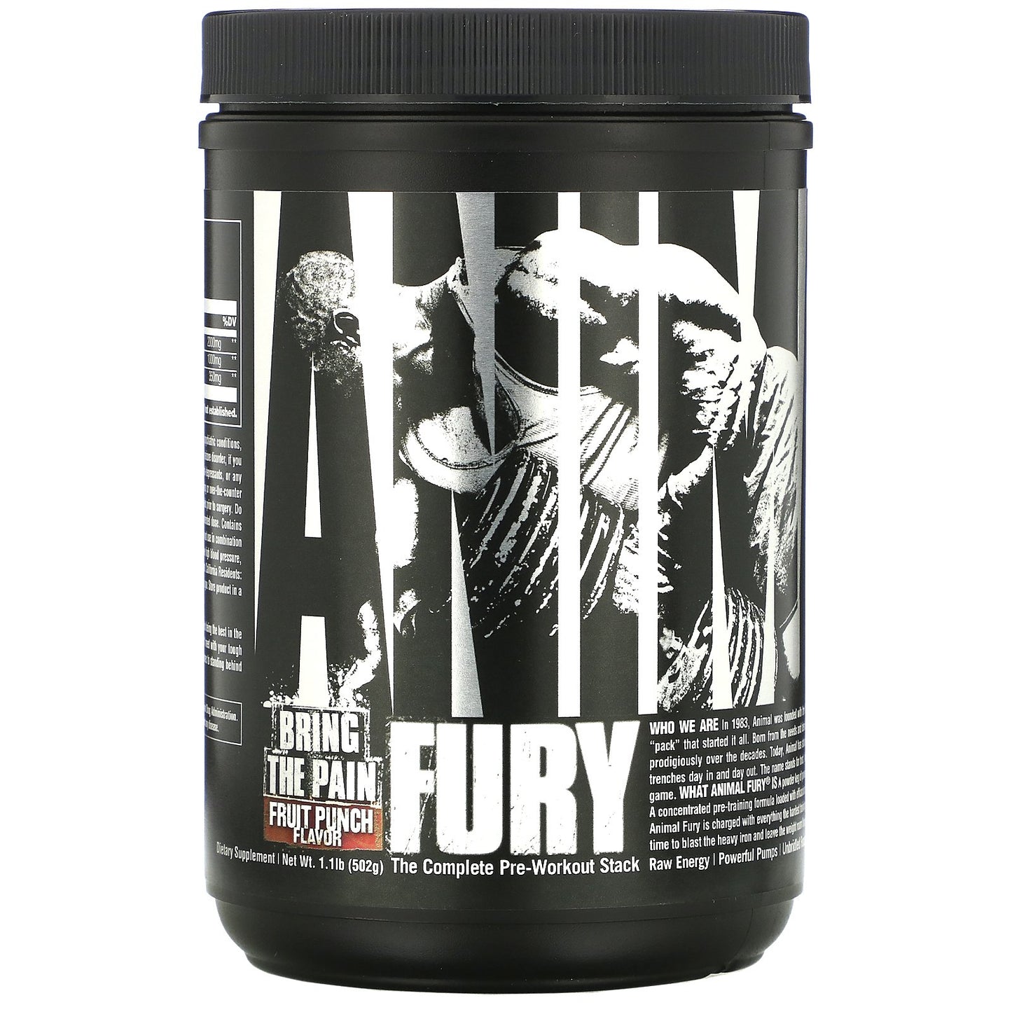 Universal Nutrition Animal Fury, Fruit Punch - 491g