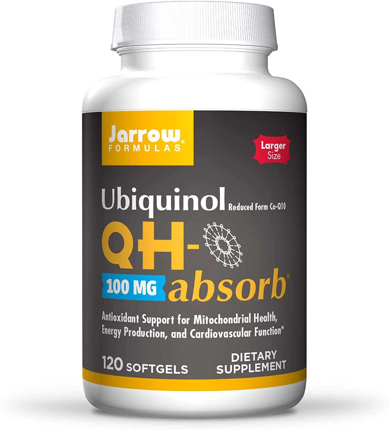 Jarrow Formulas Ubiquinol QH-absorb, 100mg - 120 softgels