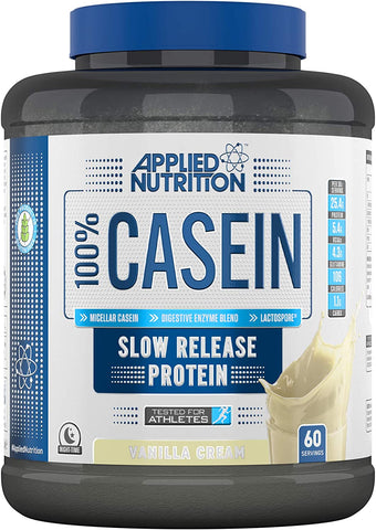 Applied Nutrition 100% Casein Protein, Vanilla - 1800g