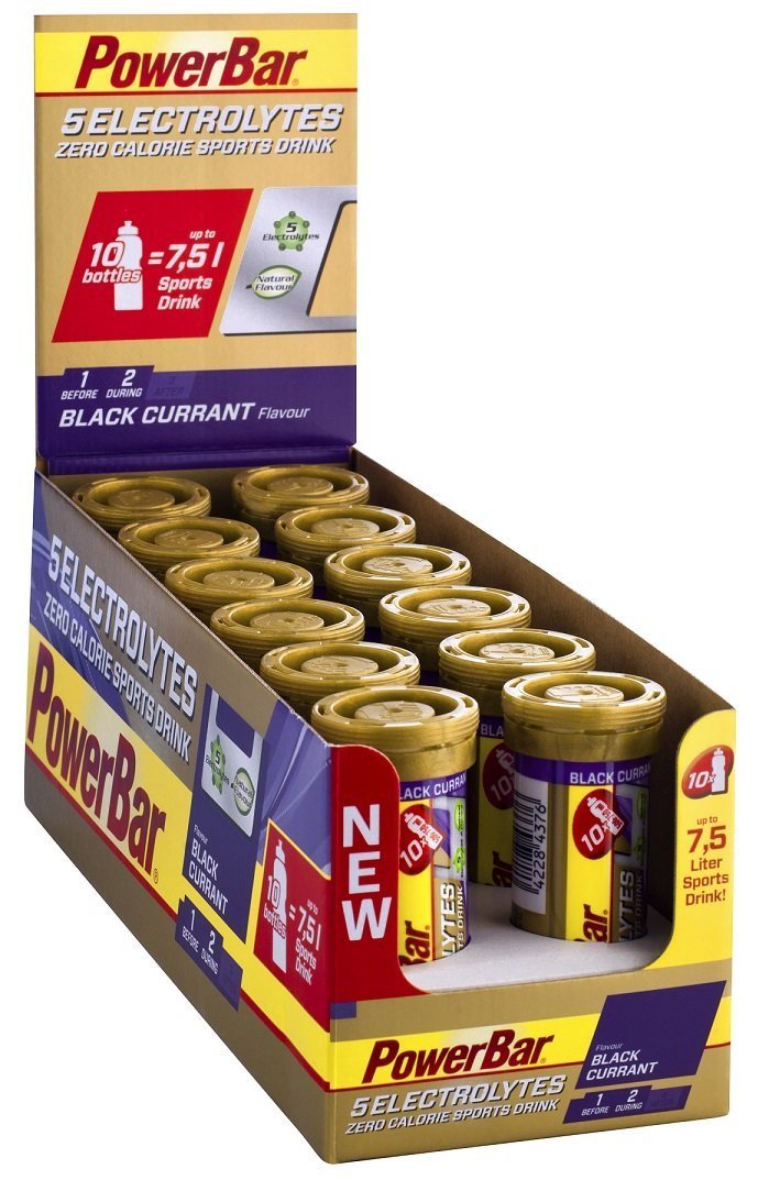 PowerBar 5 Electrolytes, Black Currant - 12 x 10 tabs