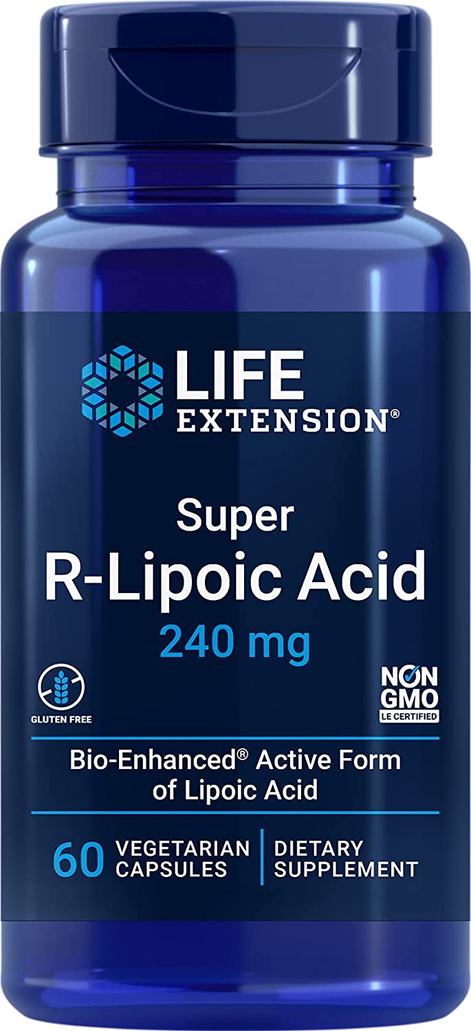 Life Extension Super R-Lipoic Acid, 240mg - 60 vcaps