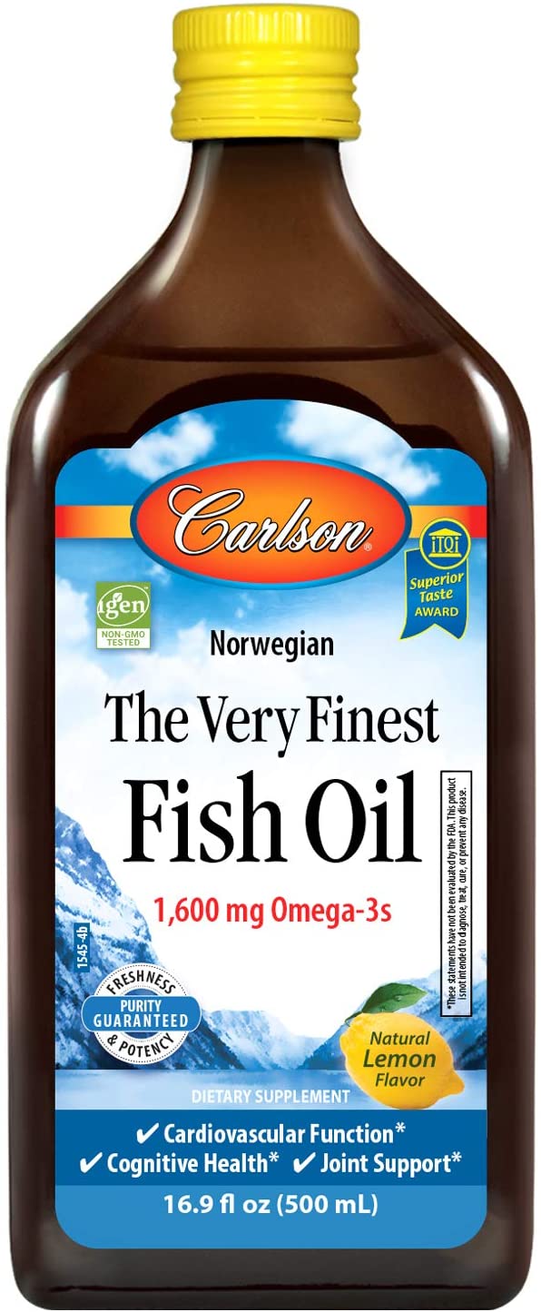Carlson Labs The Very Finest Fish Oil, Natural Lemon - 500 ml.