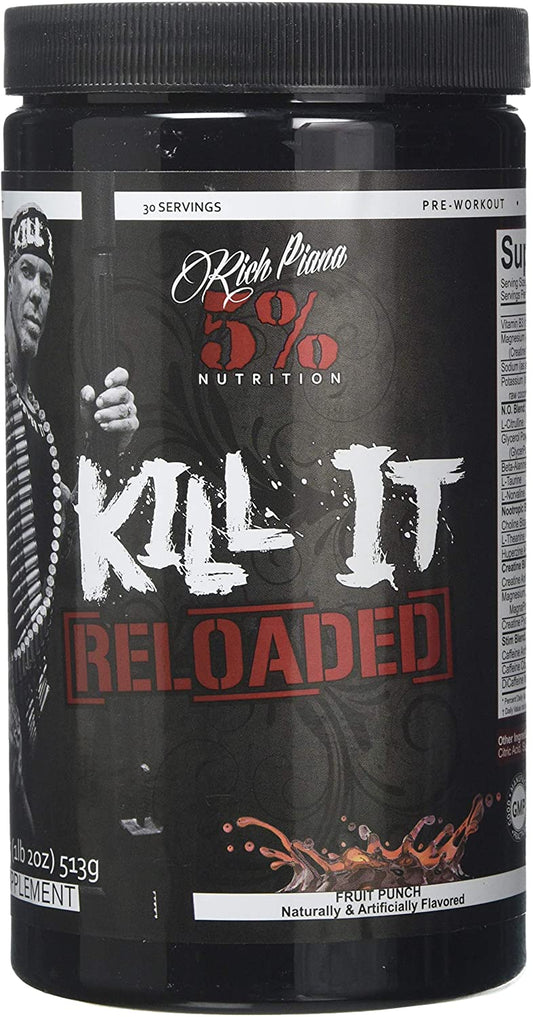 5% Nutrition Kill It Reloaded, Fruit Punch - 513g