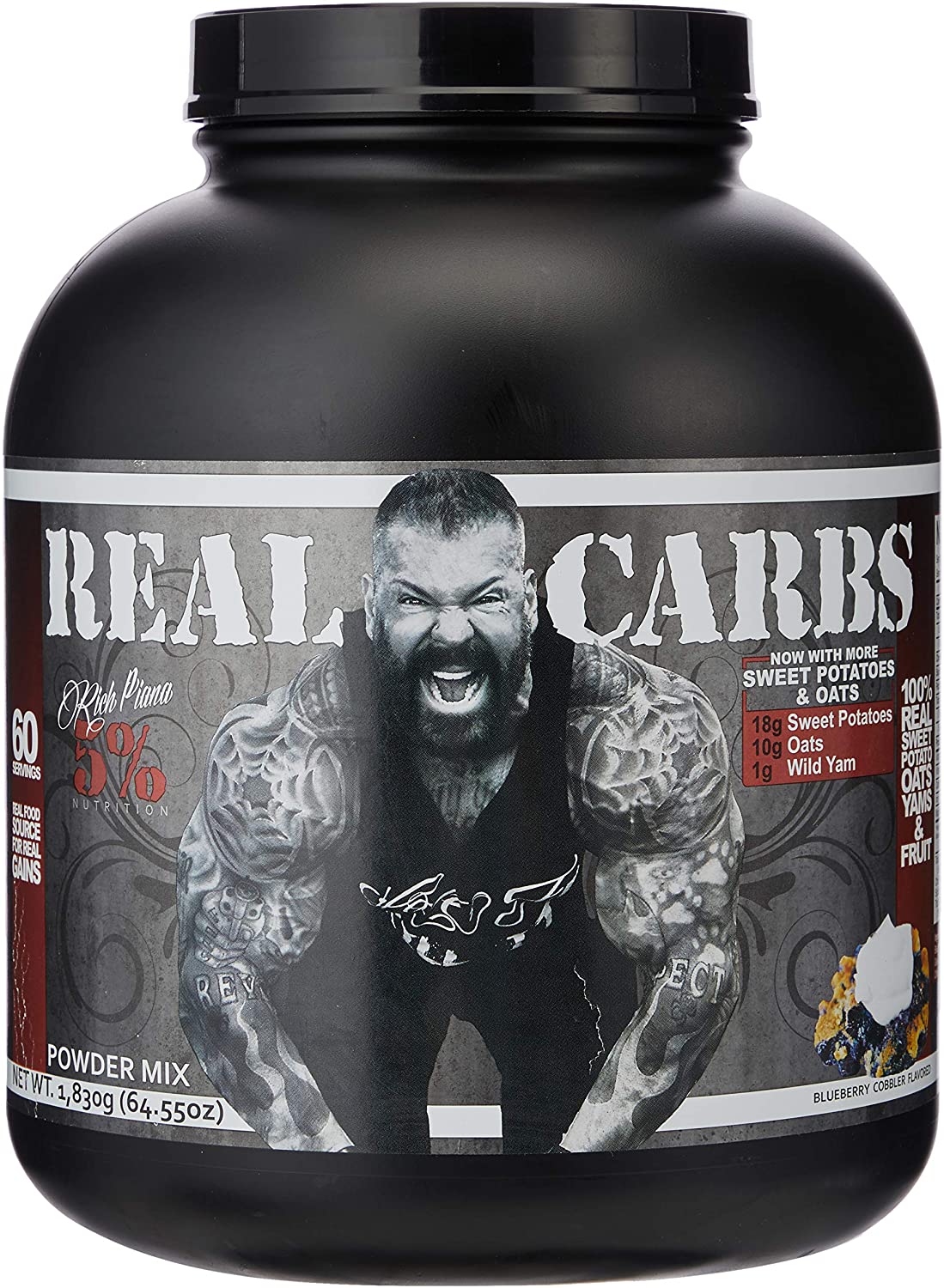 5% Nutrition Real Carbs, Blueberry Cobbler - 1830g