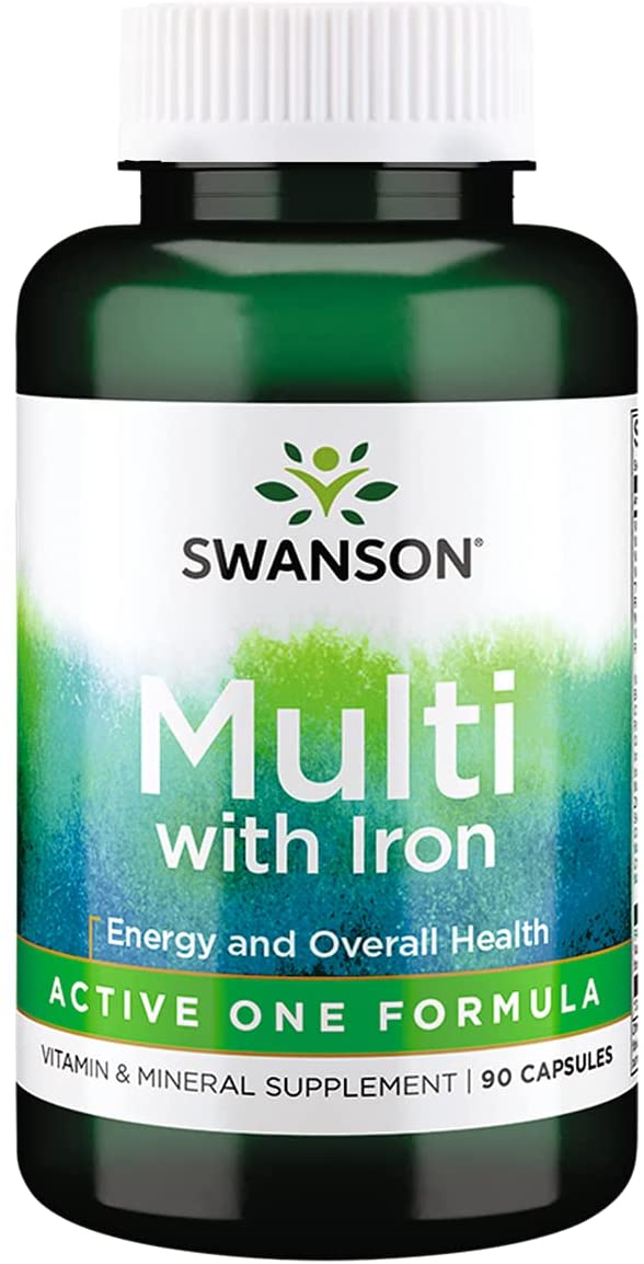 Swanson Active One Multivitamin with Iron - 90 caps
