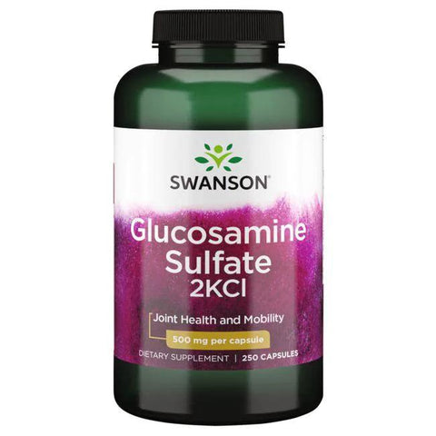 Swanson Glucosamine Sulfate 2KCl, 500mg - 250 caps