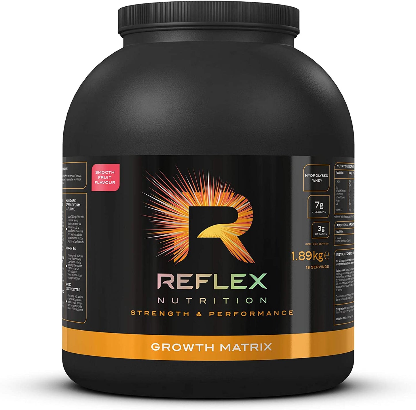 Reflex Nutrition Growth Matrix, Smooth Fruit - 1890g