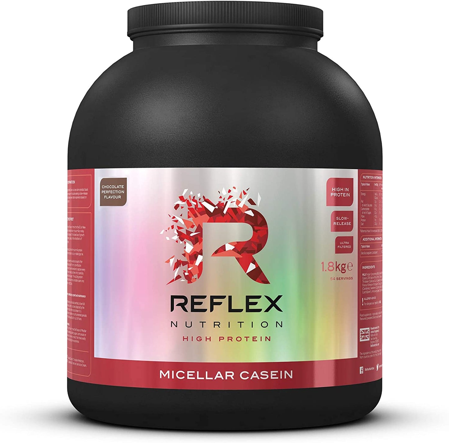 Reflex Nutrition Micellar Casein, Chocolate Perfection - 1800g