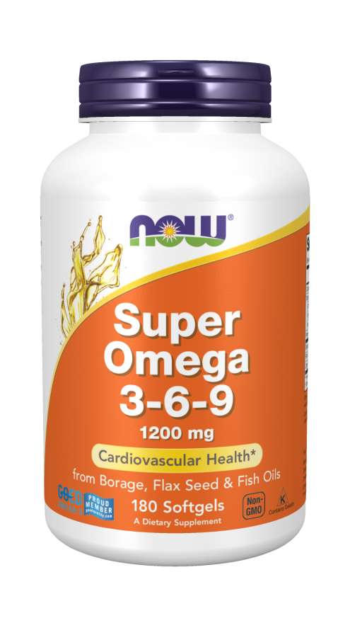 NOW Foods Super Omega 3-6-9, 1200mg - 180 softgels