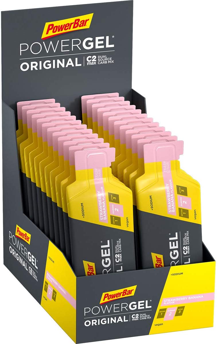 PowerBar Powergel Original, Strawberry Banana - 24 x 41g