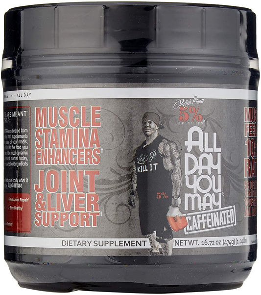 5% Nutrition AllDayYouMay Caffeinated, Fruit Punch - 474g